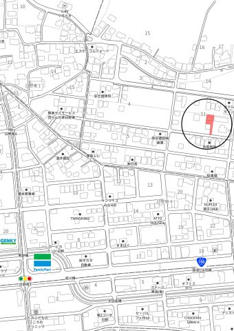 中古住宅　日野東2丁目の地図