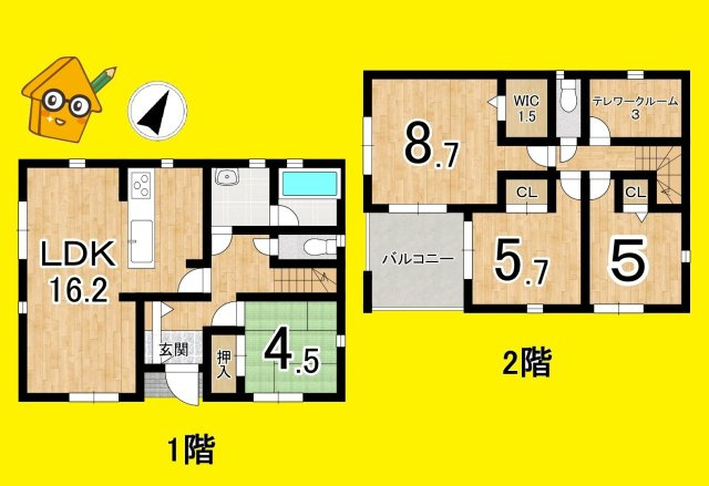 焼津市飯淵　第1／の間取り