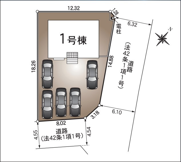 焼津市飯淵　第1／の区画図