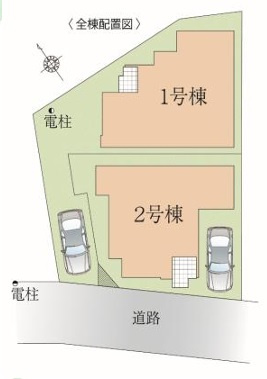 ◎茅ヶ崎市松が丘2丁目　新築戸建　2号棟の区画図|2号棟◇