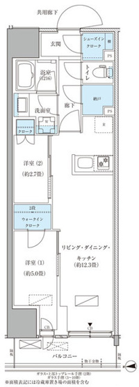 【間取り】 | パークアクシス品川天王洲アイル