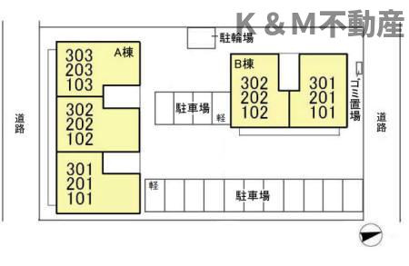 ルーエ　Ａの区画図