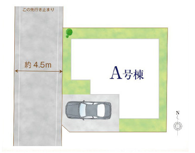 練馬区関町北5丁目　長期優良住宅　低層エリアの限定1区画の区画図