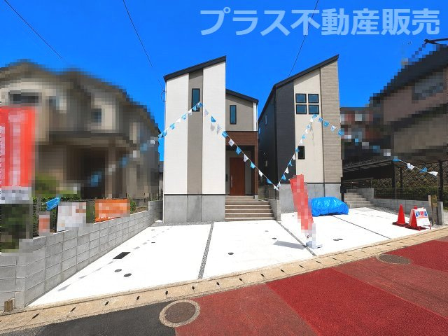 【外観】 | 福岡市南区寺塚2丁目1期　1号棟（全2棟）【仲介手数料無料・0円】 | 現地写真。プラス不動産販売なら、現場の全ての棟をまとめてご見学頂けます。