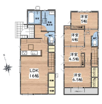 【間取り】 | 福岡市南区寺塚2丁目1期　2号棟（全2棟）【仲介手数料無料・0円】 | 平日、土日祝日もお好きな日時にご見学可能です。お気軽にお問合せ下さい。