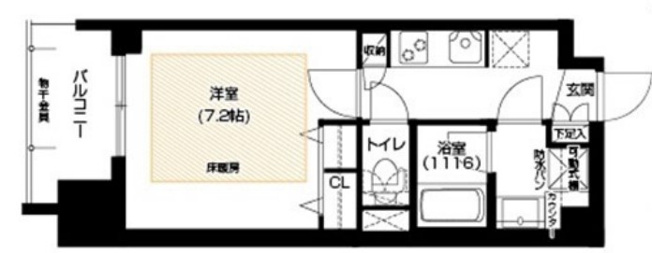 【間取り】 | アーバネックス谷町Ⅱ