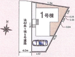 CRADLE GARDEN 川越市仙波町第2の区画図