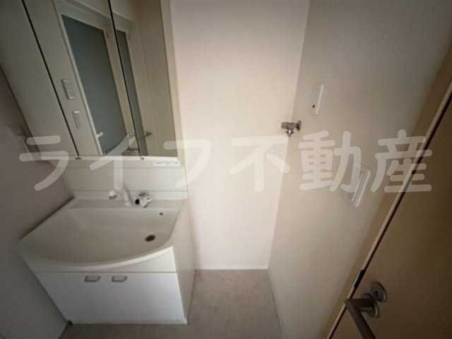 グランスイートの洗面所|忙しい朝には欠かせない洗面所です