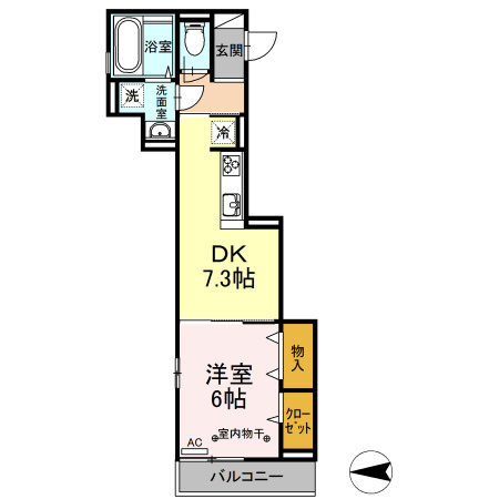 【間取り】 | パレス国立