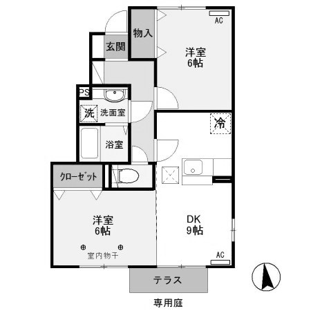 【間取り】 | アロース・ガーデン　Ａ