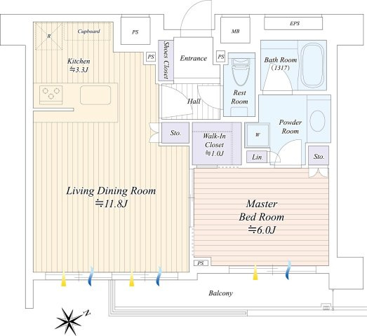 ヴェーゼント芝の杜ヒルトップの間取り