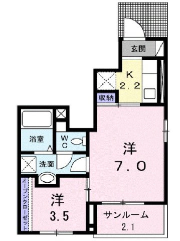 ルミエール　コートの間取り|間取図