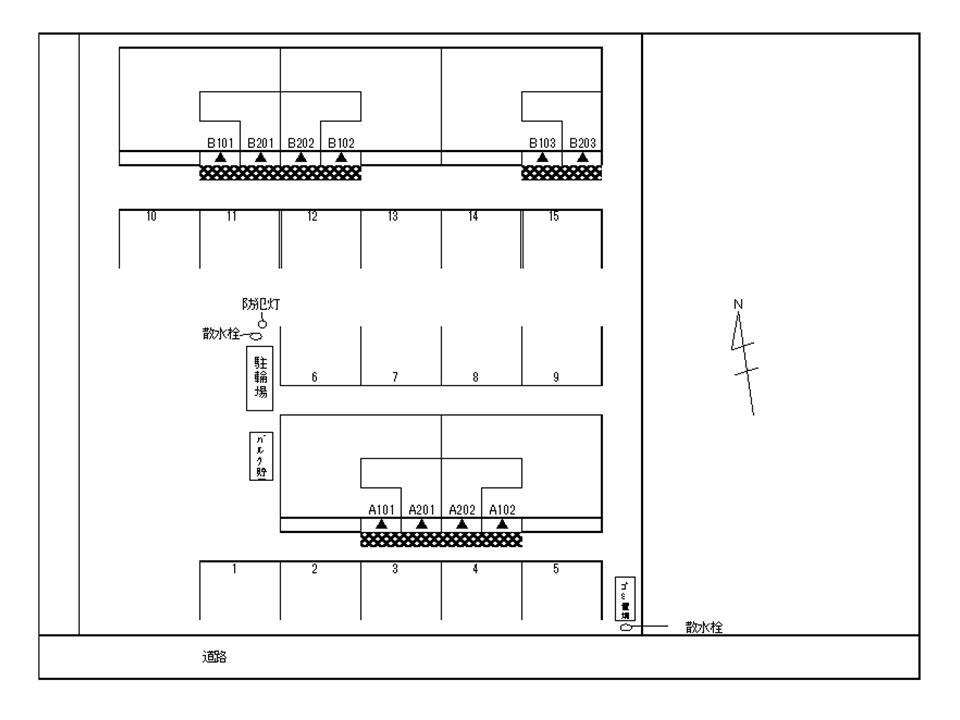 プラシード　Ⅰの駐車場|駐車場