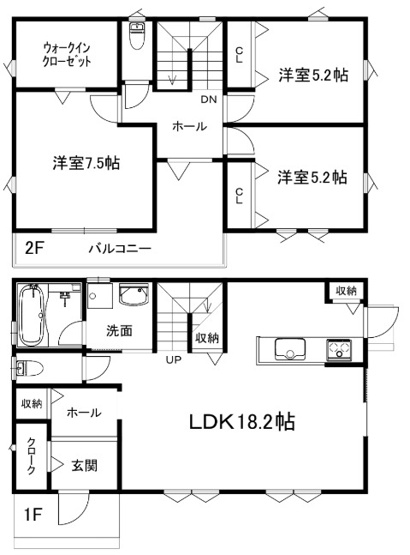 【間取り】 | 野路東5丁目貸家