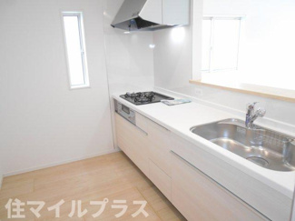 【キッチン】 | 二本松市郭内2丁目新築一戸建て6棟 | 使いやすいキッチンです