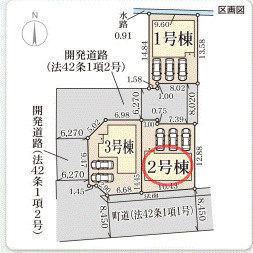 【区画図】 | リーブルガーデン上牧町中筋出作３期 | 区画図
