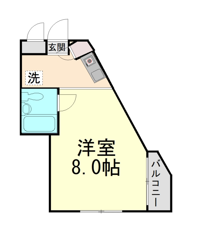 クリフサイド西岡本の間取り