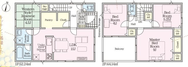 【間取り】 | 静岡市清水区由比北田 新築一戸建て | 効率的かつ暮らしのことをしっかり考えた間取りです