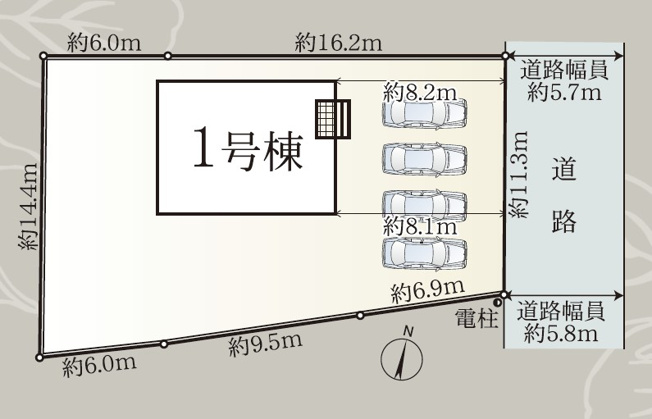 【間取り】 | 静岡市清水区由比北田 新築一戸建て | 区画図です