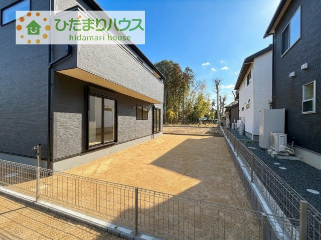 【庭】 | かすみがうら市下稲吉2期　新築戸建　5号棟 | お子様の元気なお外遊びも、自宅のお庭なら安心ですね(^^♪