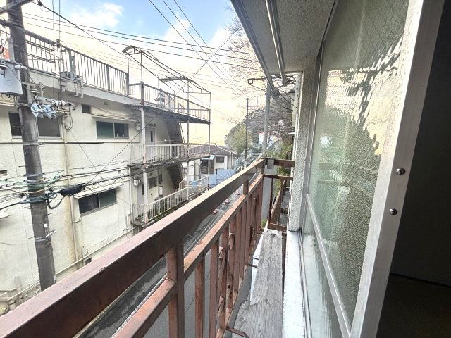 川富マンションのバルコニー