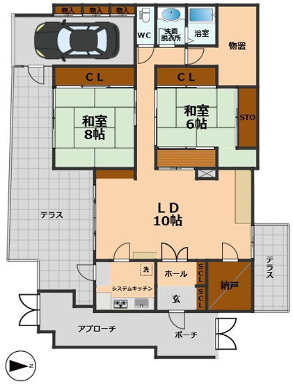 【間取り】 | ガーデンハウス浜田山