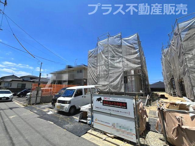 【外観】 | 福岡市東区美和台5丁目2期　3号棟（全3棟）【仲介手数料無料・0円】 | 現地写真。プラス不動産販売なら、現場の全ての棟をまとめてご見学頂けます。