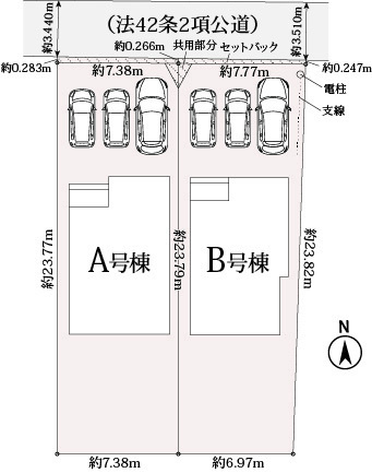 【区画図】 | 駿東郡清水町長沢 新築一戸建て B号棟 | B号棟の区画図です