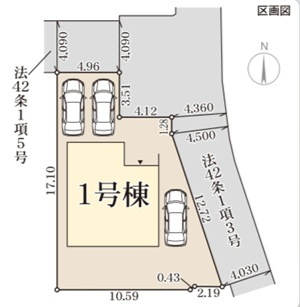 【区画図】 | リーブルガーデン奈良市神殿町第１３ | 区画図