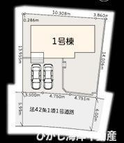 茅ヶ崎市堤　新築戸建の間取り|区画図