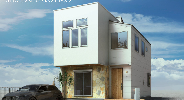 藤沢市鵠沼海岸３丁目　新築戸建の外観パース|イメージパスですので実際のものと多少異なります　

