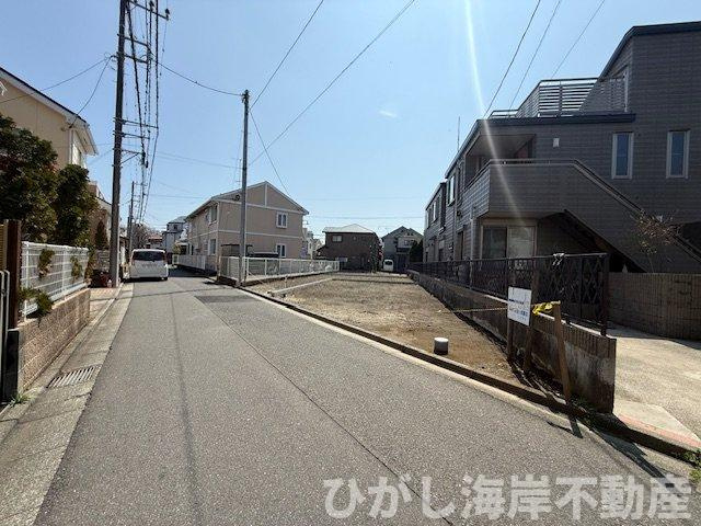 平塚市中堂　売地　全２区画の前面道路含む現地写真|現地外観