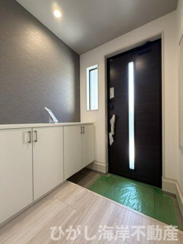 茅ヶ崎市松が丘２丁目　新築戸建　全２棟の駐車場|3月29日撮影　工事中　駐車スペース