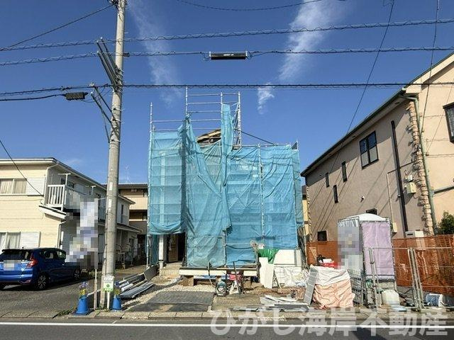 平塚市西八幡3丁目　新築戸建の外観|6月5日撮影　建築中　現地外観