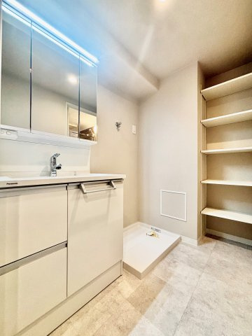 パレス大開通の洗面所|広い洗面スペース