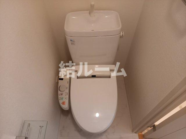 板橋区氷川町の賃貸マンションのトイレ