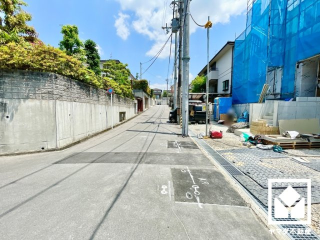 八幡市男山泉　A号地の前面道路含む現地写真|5月16日　現地写真更新