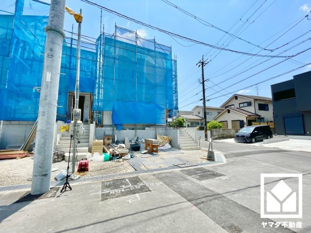 八幡市男山泉　A号地の外観|5月16日　現地写真更新