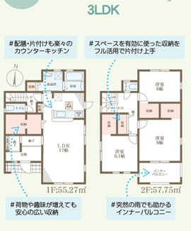 【間取り】 | リーブルガーデン天理市丹波市町３期 | 間取り図