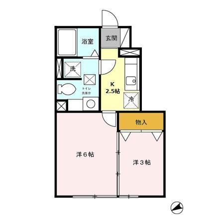 セジュールレーヌ101の間取り