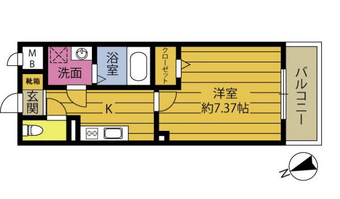 comfort UMEDAの間取り