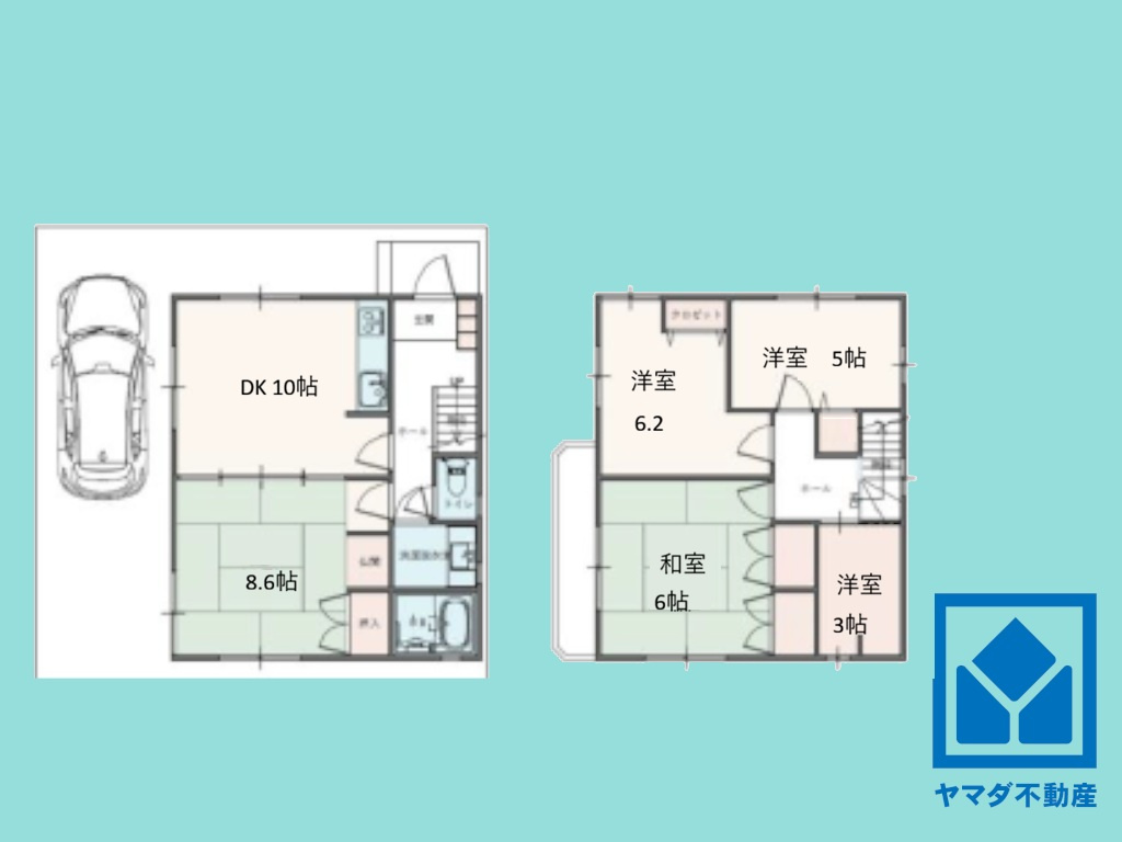 京田辺市薪加賀ノ辻の間取り
