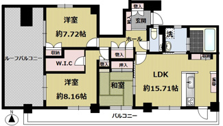 【間取り】 | 上野毛ステーションヒルズⅡ