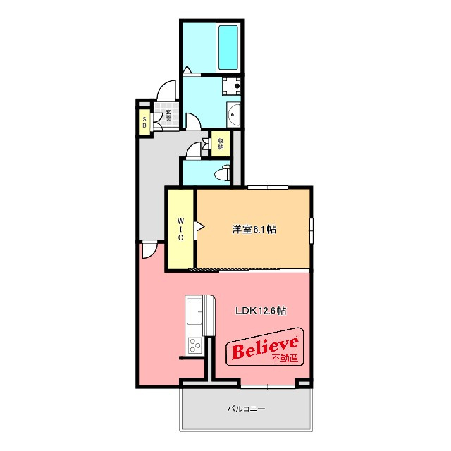 ELGRAND上津の間取り|使い勝手の良い間取りです♪