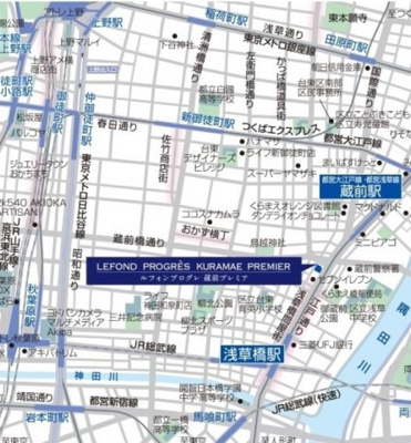 【地図】 | ルフォンプログレ蔵前プレミア