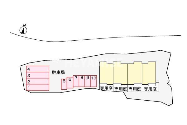 グリーンヒル　大峰の区画図