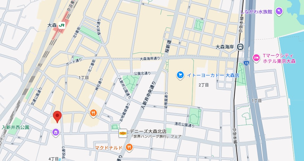★仲介手数料無料★ウェリスシティ大森タワー（大森のランドマークレジデンス）の地図