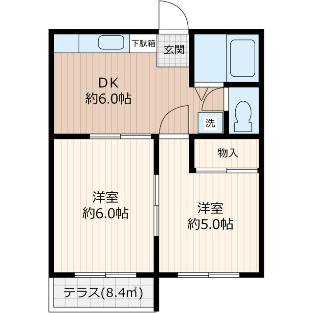 アフェールＪ森の間取り