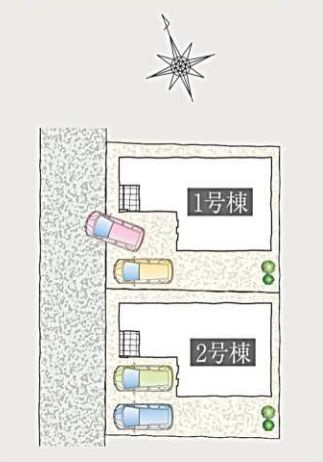小田原市東町５丁目新築戸建て　1号棟の区画図|区画図「小田原市東町５丁目新築戸建て」
