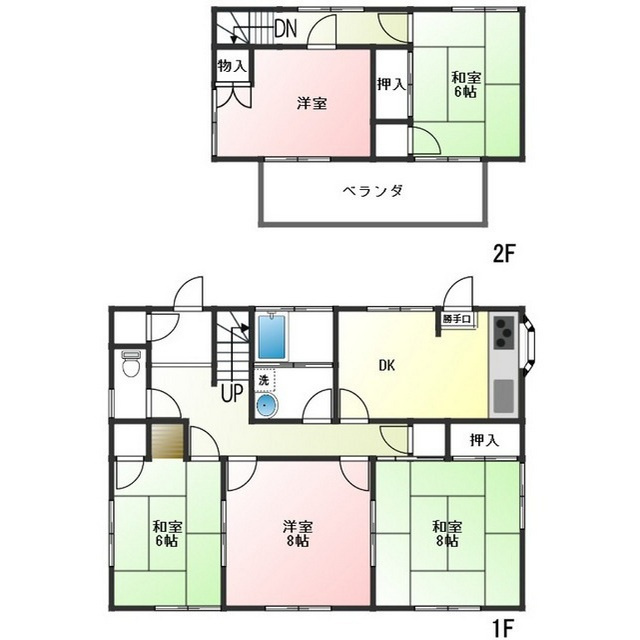松が丘4丁目戸建ての間取り